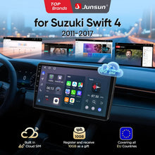 Junsun eSIM Wireless CarPlay Android Auto For Suzuki Swift 4 2011 2012 2013 2014 2015 2016 2017 2 Din Autoradio RDS BT DSP
