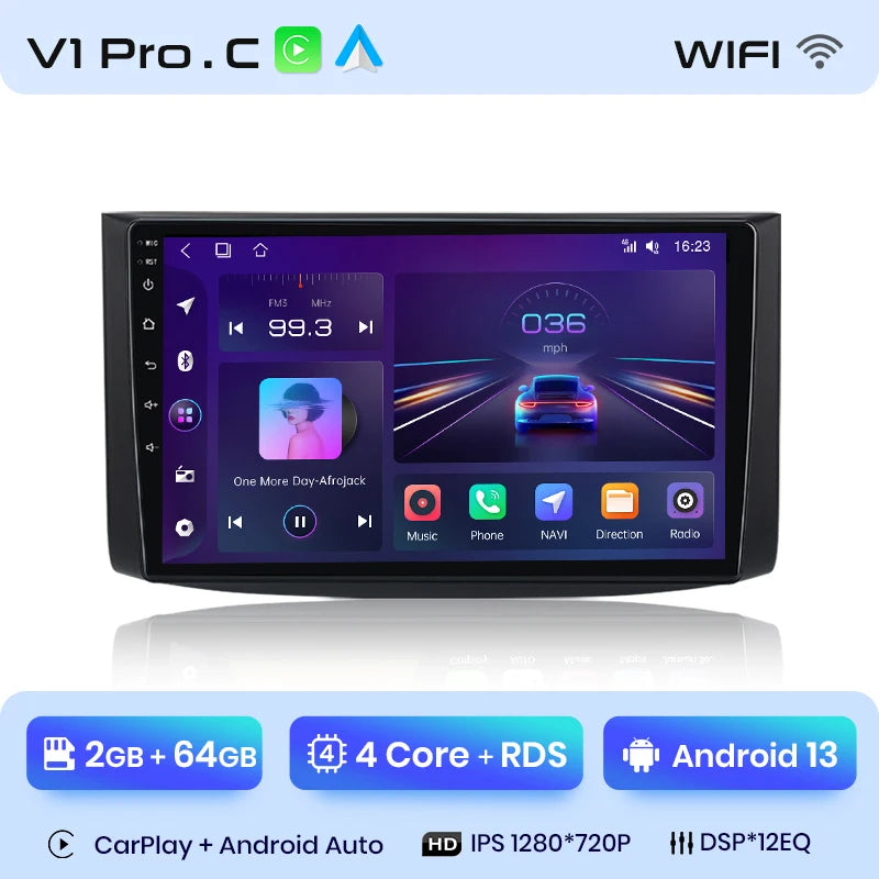 Junsun V1 Plus Car Radio For Chevrolet Aveo 2006 - 2012 wireless CarPlay Android Auto car intelligent systems No 2 din 2din DVD