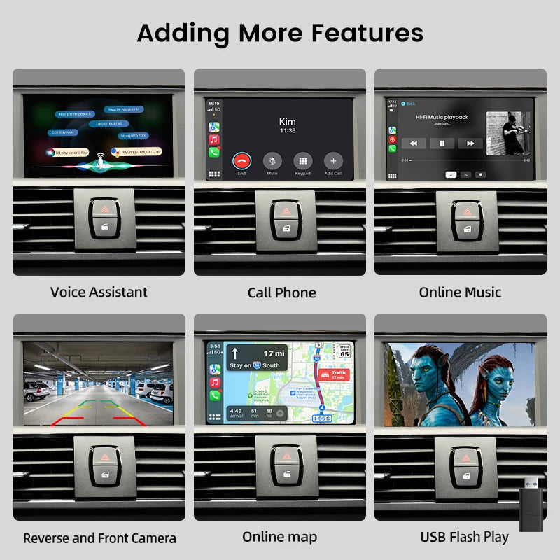 Junsun Wireless CarPlay Android For BMW NBT CIC System 1 2 3 4 5 Series X1 X3 X4 X5 F20 F21 F30 F31 F34 F10 F48 F25 F26 F10 E84 - Junsun Official Store