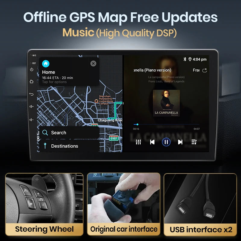 Junsun Car Radio For Suzuki Grand Vitara 3 2005 - 2015 wireless CarPlay Android Auto car intelligent systems No 2 din 2din DVD