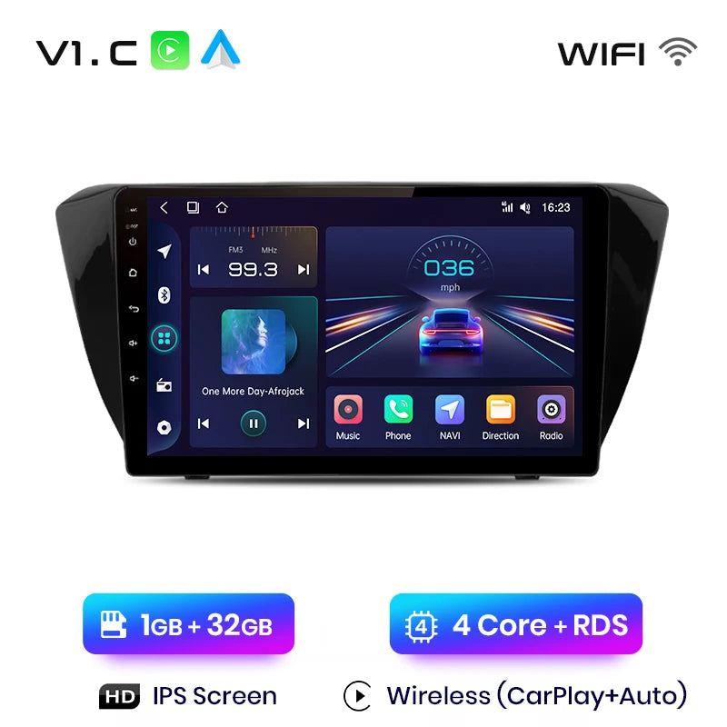Junsun V1pro AI Voice Android Auto Radio for Skoda Superb 3 2015-2019 Carplay 4G Car Multimedia GPS 2din autoradio