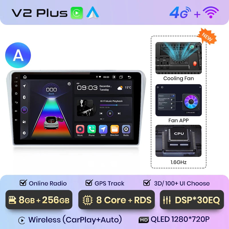 Junsun V1pro AI Voice 2 din Android Auto Radio For Toyota Avensis T25 2002 - 2008  Carplay Car Multimedia GPS 2din autoradio