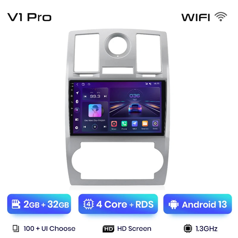 Junsun Car Radio For Chrysler 300C Aspen 2004 - 2008 wireless CarPlay Android Auto car intelligent systems No 2 din 2din DVD