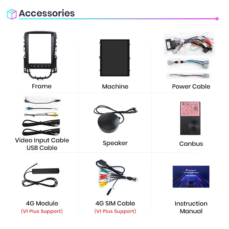 Junsun Tesla Style Android Auto Wireless Carplay Car Radio Multimedia For Opel Astra J Vauxhall Buick Verano 2009-2013 no 2din