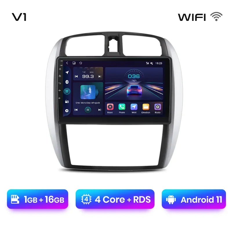 Junsun Wireless CarPlay Android Auto Radio For MAZDA 323 HAIMA FREEMA FORD LASER 2002-2008 Car Intelligent Systems RDS BT WiFi
