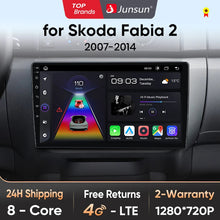 Junsun V1 Plus Car Radio For Skoda Fabia 2 2007 - 2014 wireless CarPlay Android Auto car intelligent systems No 2 din 2din DVD