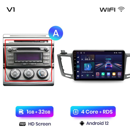 Junsun V1pro AI Voice 2 din Android Auto Radio for Toyota RAV4 RAV 4 2012 - 2018 Carplay 4G Car Multimedia GPS 2din autoradio