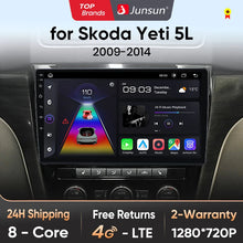 Junsun V1 Plus Car Radio For SKODA Yeti 5L 2009 - 2014 wireless CarPlay Android Auto car intelligent systems No 2 din 2din DVD