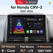 Junsun V1 pro AI Voice 2 din Android Auto Radio for Honda CR-V CRV 2 2001 - 2006 Car Radio Multimedia GPS Track Carplay 2din dvd