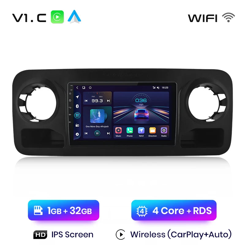 Junsun V1pro AI Voice 2 din Android Auto Radio For Mercedes-Benz Sprinter 2018-2022 Carplay Car Multimedia GPS 2din autoradio