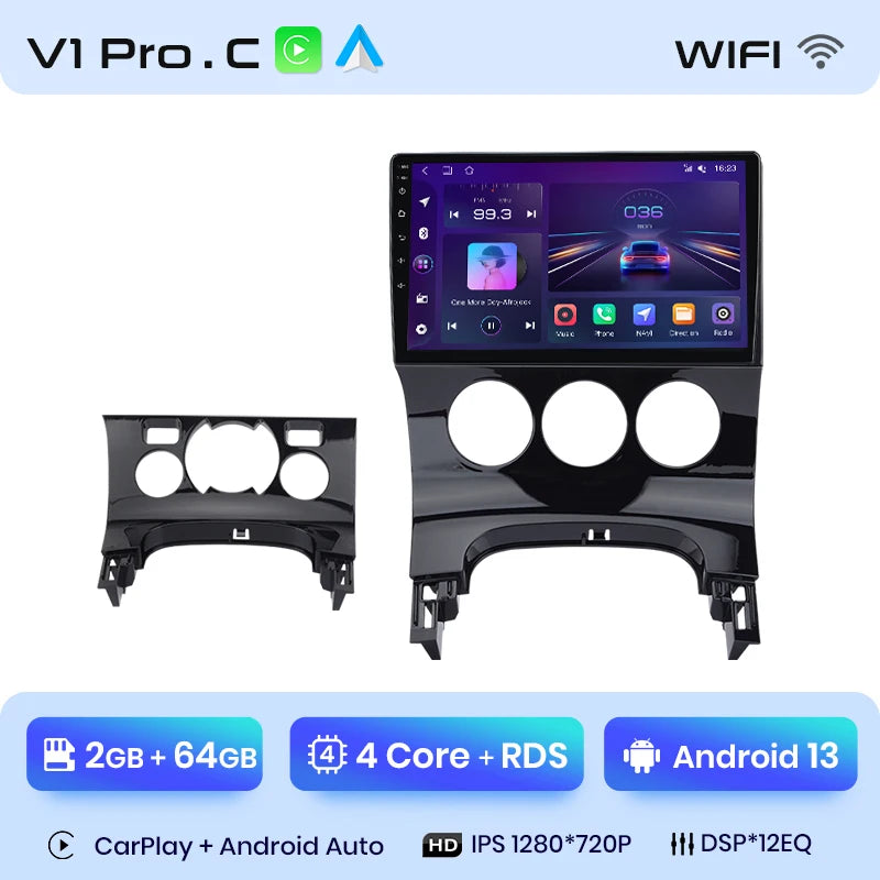 Junsun V1 Plus Car Radio For Peugeot 3008 2009 - 2015 wireless CarPlay Android Auto car intelligent systems No 2 din 2din DVD