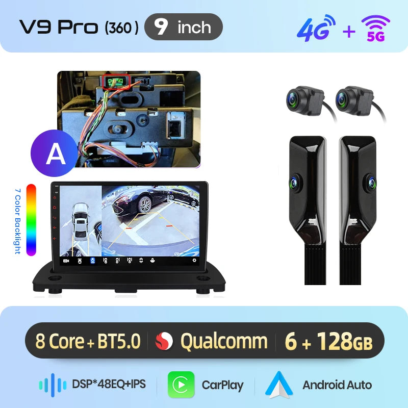 Junsun Wireless CarPlay Car Radio For Volvo XC90 2004-2014 Android Multimedia
