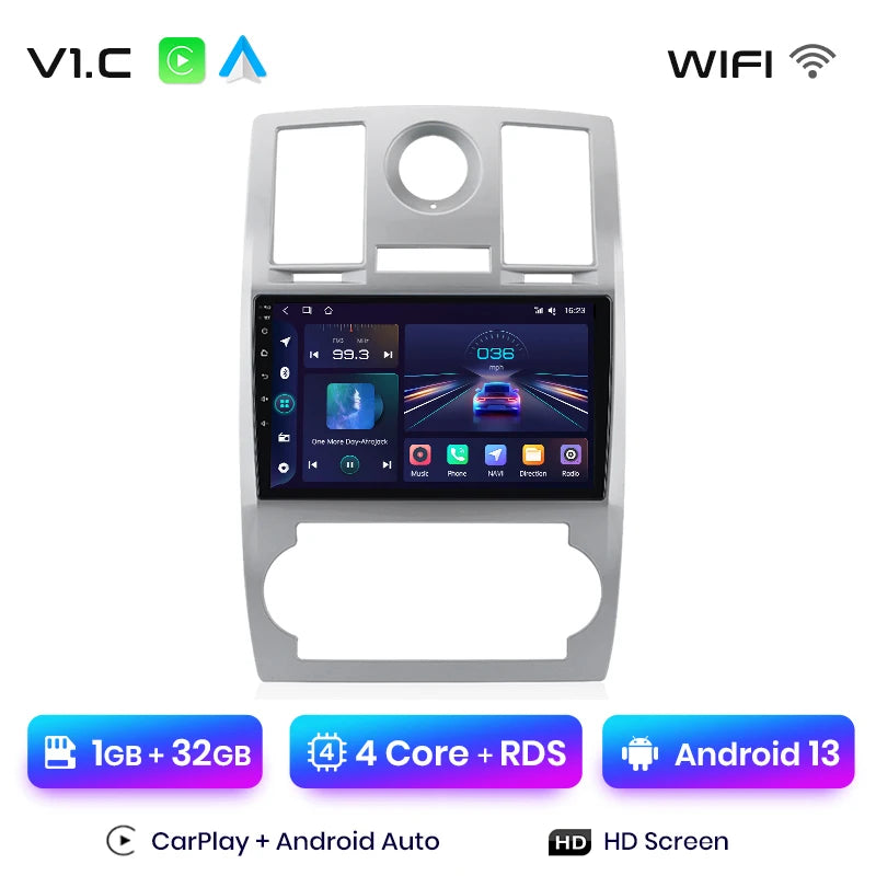Junsun Car Radio For Chrysler 300C Aspen 2004 - 2008 wireless CarPlay Android Auto car intelligent systems No 2 din 2din DVD