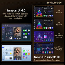 Junsun V3 Plus 2K Wireless CarPlay Android Auto Car Intelligent Systems For Fiat Doblo 2016 2017 2018 2019 Autoradio 4G