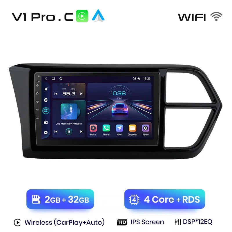 Junsun Wireless CarPlay Android Auto Radio For VOLKSWAGEN JETTA VS5 2019+ Car Intelligent Systems RDS BT WiFi 2 din