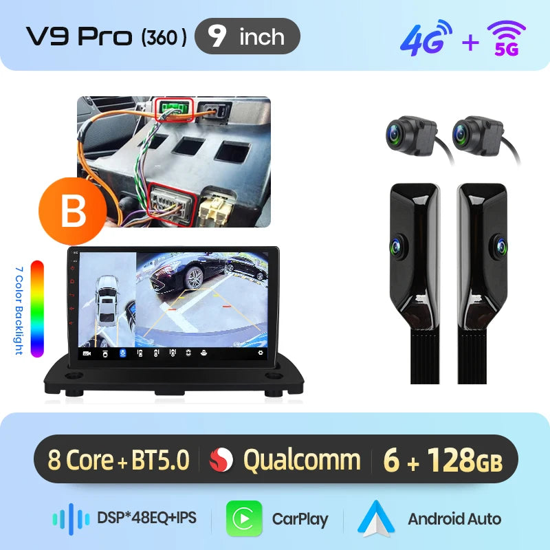 Junsun Wireless CarPlay Car Radio For Volvo XC90 2004-2014 Android Multimedia