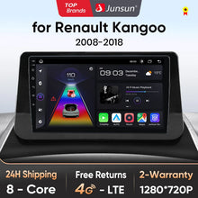 Junsun Wireless CarPlay Android Auto Car Radio For Renault Kangoo 2008 2009 2010 2011 2012-2018 Intelligent Systems Multimedia