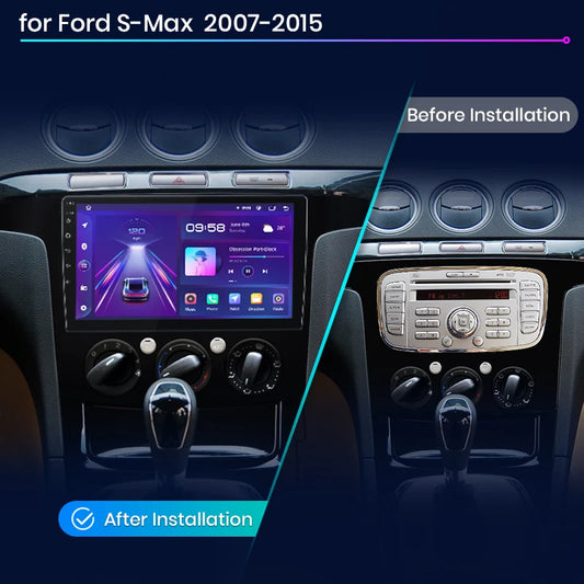 Junsun V1pro AI Voice 2 din Android Auto Radio For Ford S-Max S max 2007 - 2015 Carplay 4G Car Multimedia GPS 2din autoradio