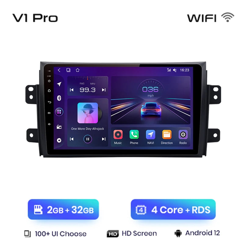 Junsun V1pro Android Auto Radio For Suzuki SX4 2006-2013 For Fiat Sedici 2005-2014 Carplay 4G Car Multimedia GPS 2din autoradio