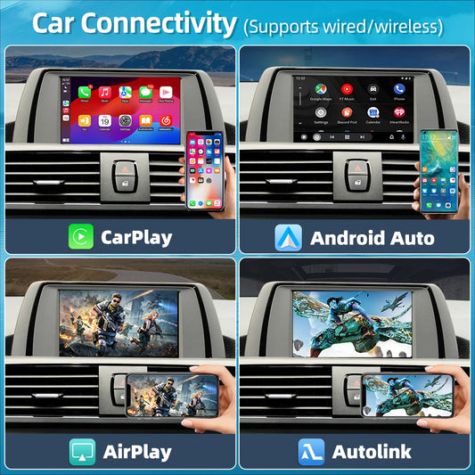 Junsun Wireless CarPlay Android For BMW NBT CIC System 1 2 3 4 5 Series X1 X3 X4 X5 F20 F21 F30 F31 F34 F10 F48 F25 F26 F10 E84