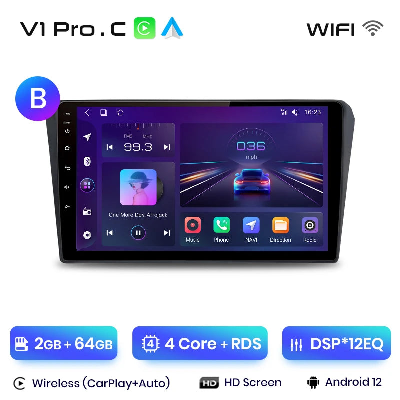 Junsun V1pro AI Voice 2 din Android Auto Radio For Toyota Avensis T25 2002 - 2008  Carplay Car Multimedia GPS 2din autoradio