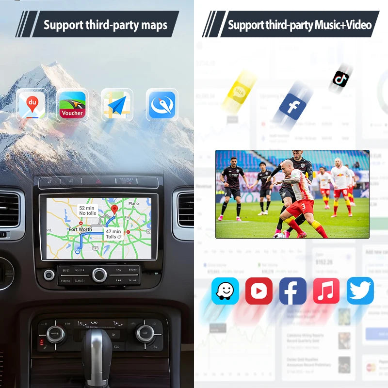 Junsun Wireless CarPlay Car Radio For Volkswagen Touareg RNS850 2010-2018 Android Multimedia