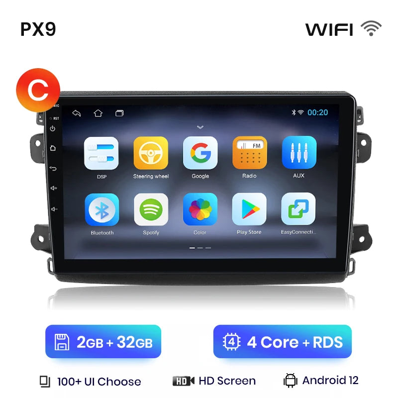 AWESAFE Wireless CarPlay Android Auto Autoradio For Fiat Ducato Peugeot Boxer 2 Citroen Jumper 2 2006 -2023