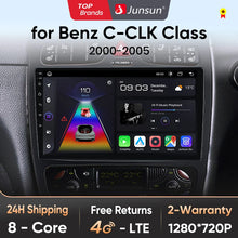 Junsun CarPlay Android Auto Car Radio for Mercedes Benz C Class CLK Class W203 W209 S203 A209 2000-2005 Intelligent Systems Auto