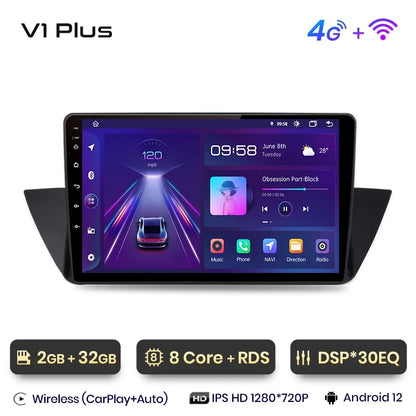 Junsun V1 Plus Car Radio For BMW X1 E84 2009 - 2015 wireless CarPlay Android Auto car intelligent systems No 2 din 2din DVD