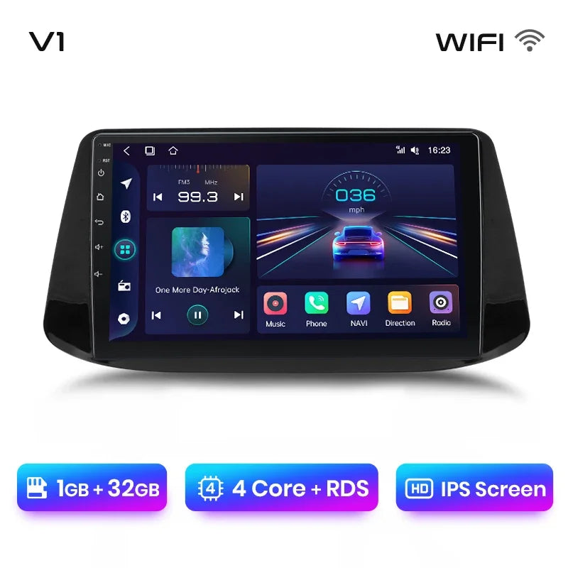 Junsun Wireless CarPlay Android Auto Radio For Hyundai i30 2017 2018 Car Intelligent Systems RDS BT WiFi 2 din