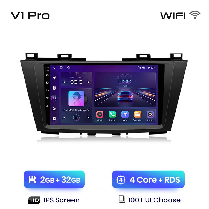 Junsun V1 AI Voice Wireless CarPlay Android Auto Radio For MAZDA 5 2010-2015 4G Car Multimedia GPS 2din autoradio