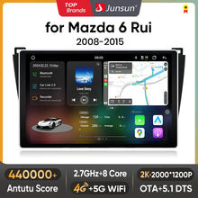 Junsun V3 Plus 2K Android 13 Wireless CarPlay Android Auto Car Intelligent Systems for Mazda 6 Rui GH 2008 - 2015 7870 Autoradio