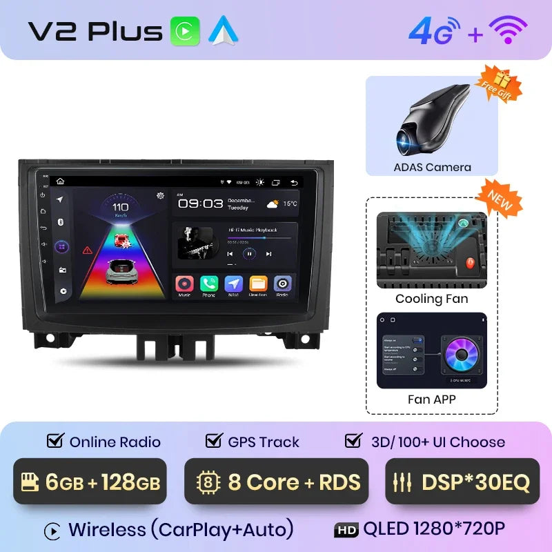 Junsun Wireless CarPlay Android Auto Radio For Mercedes-Benz Sprinter VW Crafter 2006 Car Intelligent Systems RDS BT WiFi 2 din