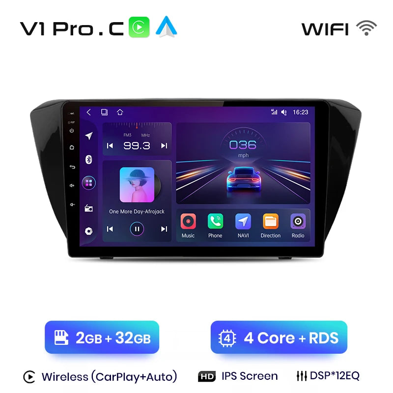 Junsun V1pro AI Voice Android Auto Radio for Skoda Superb 3 2015-2019 Carplay 4G Car Multimedia GPS 2din autoradio