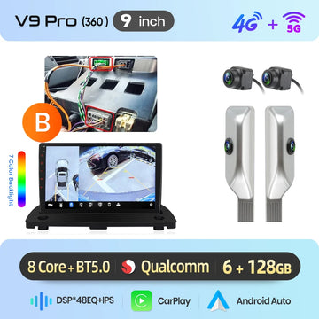 V9 Pro (6GB 128GB)B 360 Sliver 9 inch