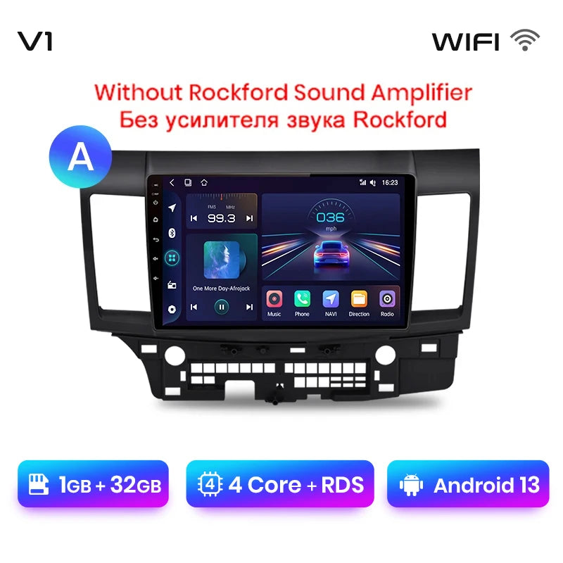 Junsun Car Radio For Mitsubishi Lancer 2007 - 2013 wireless CarPlay Android Auto car intelligent systems No 2 din 2din DVD