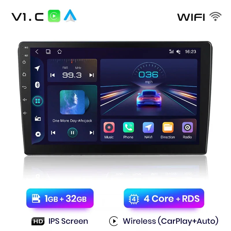 Junsun Wireless CarPlay Android Auto Radio For VOLKSWAGEN CARAVELLE 2015+ Car Intelligent Systems RDS BT WiFi 2 din