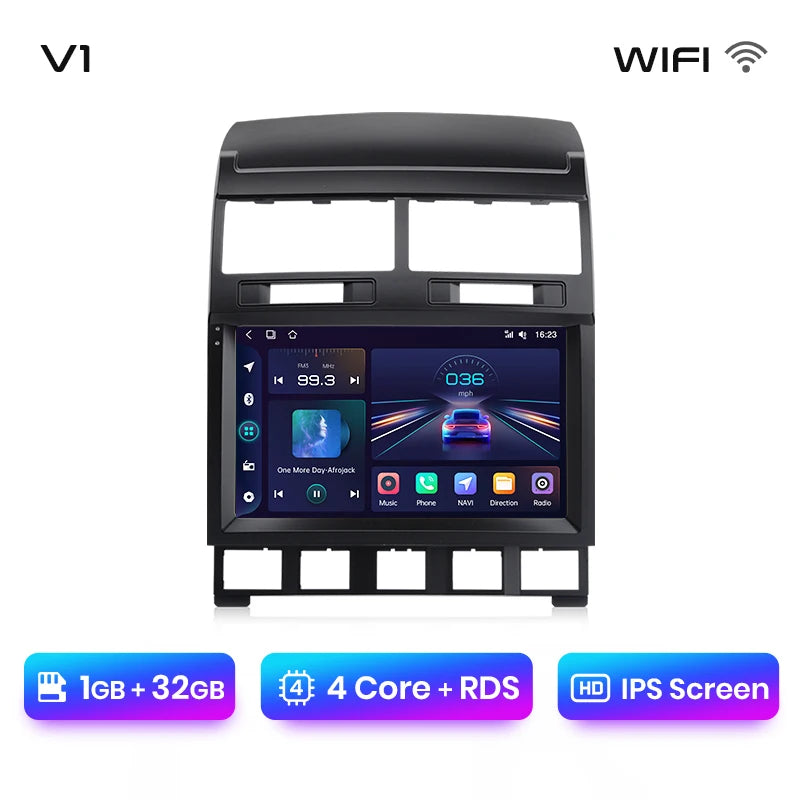 Junsun V1pro AI Voice 2 din Android Auto Radio for Volkswagen Touareg 2002-2010  Carplay 4G Car Multimedia GPS 2din autoradio