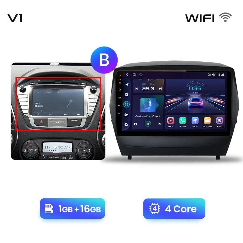Junsun Car Radio For Hyundai Tucson 2 ix35 2009 - 2015 wireless CarPlay Android Auto car intelligent systems No 2 din 2din DVD