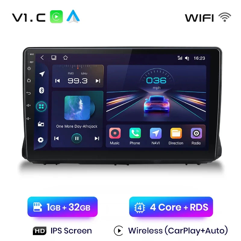 Junsun Wireless CarPlay Android Auto Radio For Renault Sandero 2021 Car Intelligent Systems RDS BT WiFi 2 din