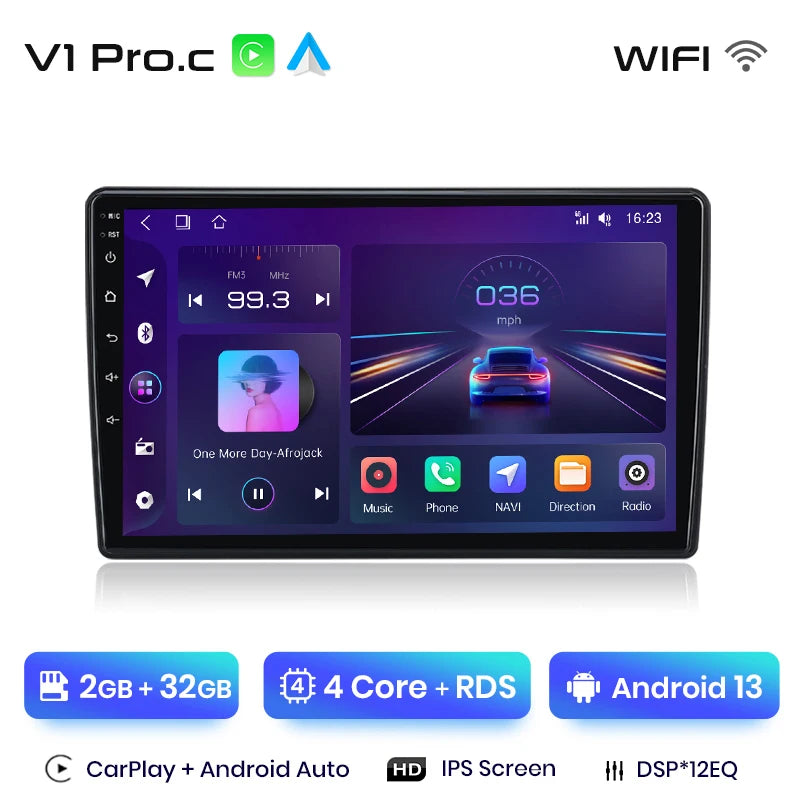 Junsun V1 Plus Car Radio For Skoda Fabia 2 2007 - 2014 wireless CarPlay Android Auto car intelligent systems No 2 din 2din DVD