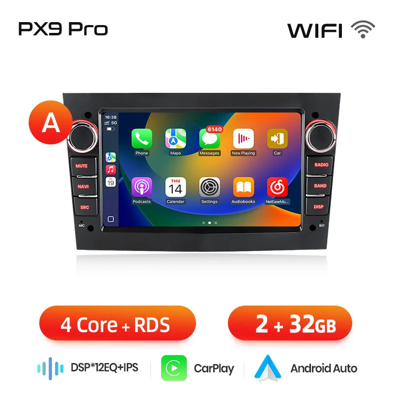 JUNSUN Car Radio For Opel Astra Antara Vectra Corsa Zafira Vivaro  Multimedia Wireless  Carplay  Android Auto Stereo Autoradio