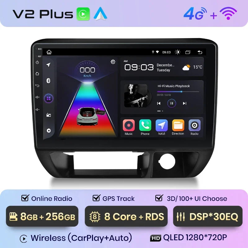 Junsun Wireless CarPlay Android Auto Radio For Suzuki Jimny 1998 1999 2000 2001-2004 Car Intelligent Systems RDS BT WiFi 2 din