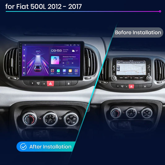 Junsun V1pro AI Voice 2 din Android Auto Radio For Fiat 500L 2012-2017 Carplay 4G Car Multimedia GPS 2din autoradio