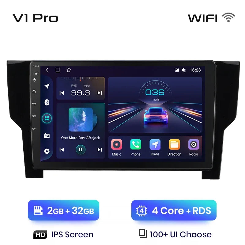 Junsun Wireless CarPlay Android Auto Radio For VOLKSWAGEN PASSAT 2019 Car Intelligent Systems RDS BT WiFi 2 din