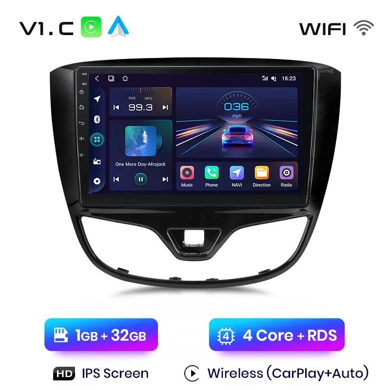 Junsun Wireless CarPlay Android Auto Radio For Opel Karl 2017 2018 2019 2020 Car Intelligent Systems RDS BT WiFi 2 din