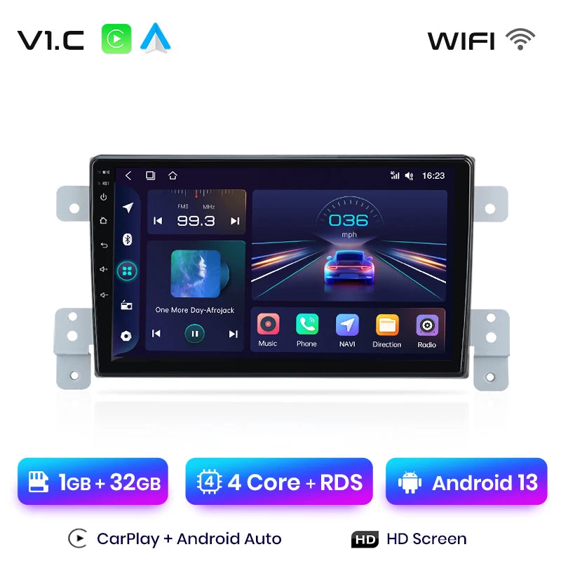 Junsun Car Radio For Suzuki Grand Vitara 3 2005 - 2015 wireless CarPlay Android Auto car intelligent systems No 2 din 2din DVD