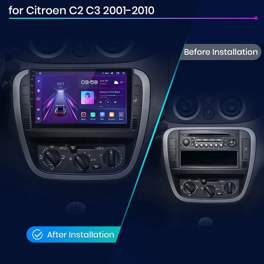 Junsun V1 Plus Car Radio For Citroen C2 C3 2001 - 2010 wireless CarPlay Android Auto car intelligent systems No 2 din 2din DVD