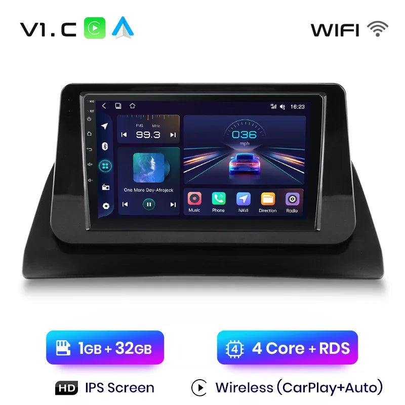 Junsun Wireless CarPlay Android Auto Car Radio For Renault Kangoo 2008 2009 2010 2011 2012-2018 Intelligent Systems Multimedia
