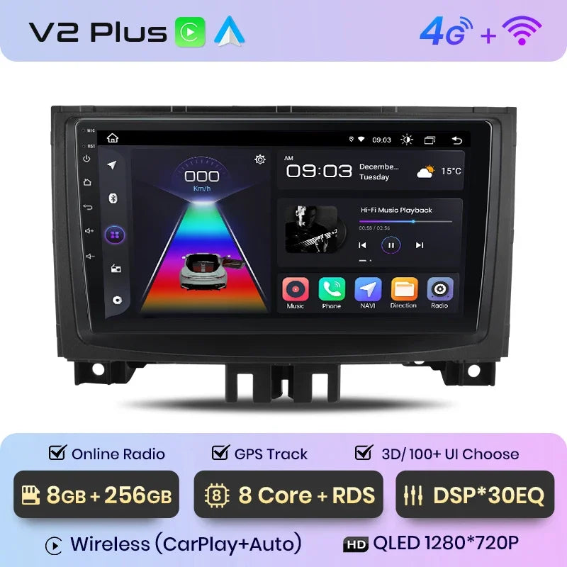 Junsun Wireless CarPlay Android Auto Radio For Mercedes-Benz Sprinter VW Crafter 2006 Car Intelligent Systems RDS BT WiFi 2 din